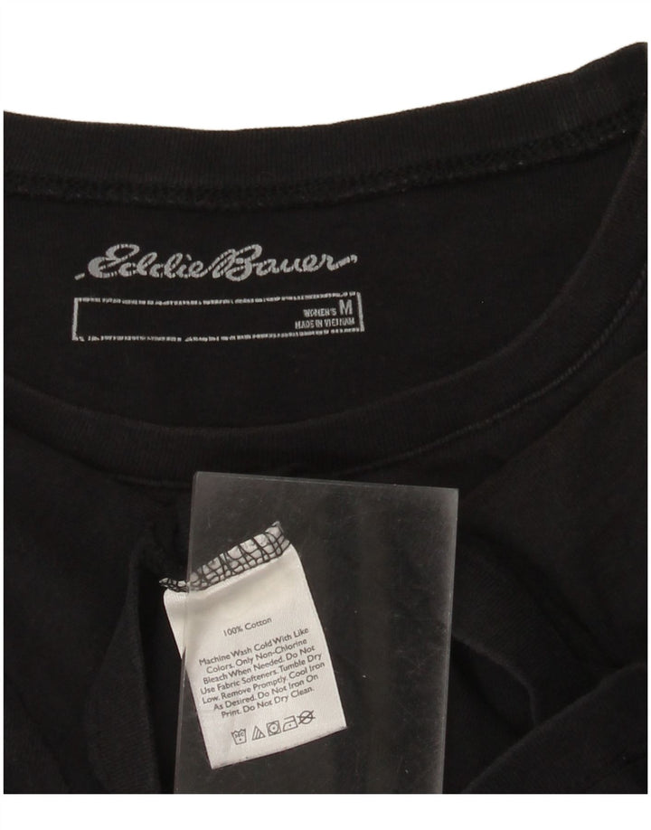 T-shirt da donna Eddie Bauer Top UK 12 media nera