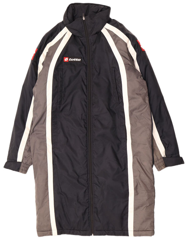 Cappotto da uomo Lotto UK 36 Small Nero Colourblock Nylon Sportivo