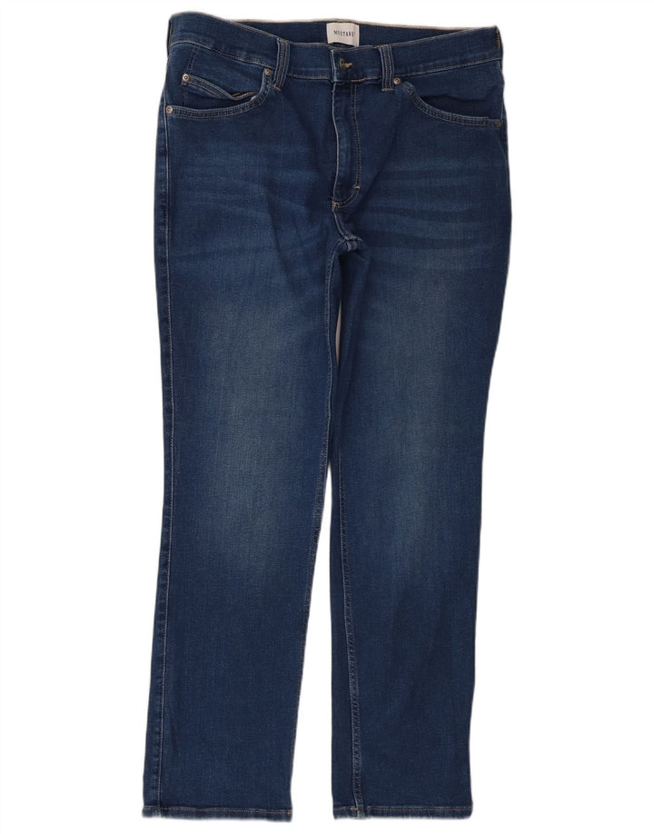Jeans dritti Tramper da uomo Mustang W36 L30 cotone blu
