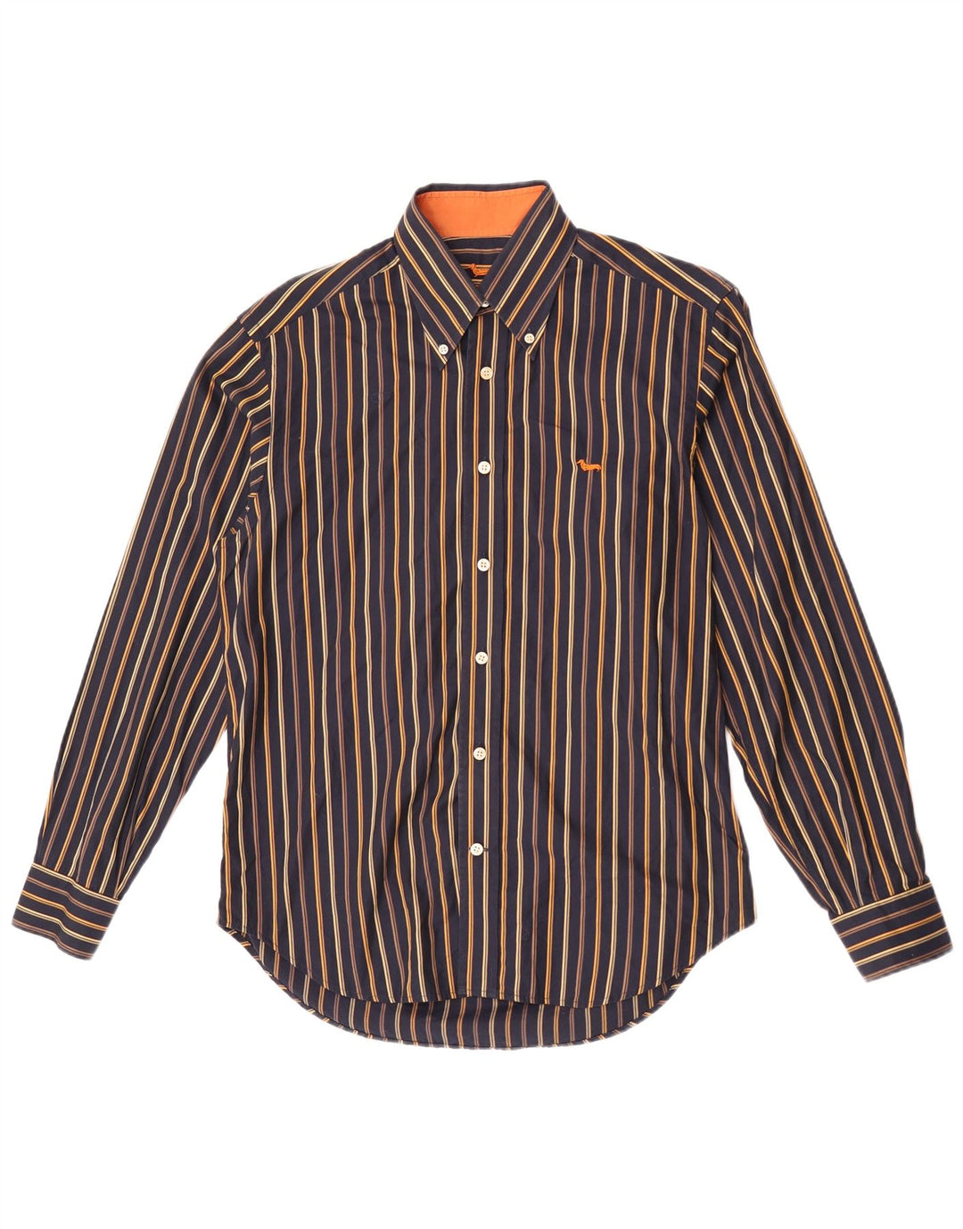 Camicia da uomo Harmont & Blaine in cotone a righe medie blu navy