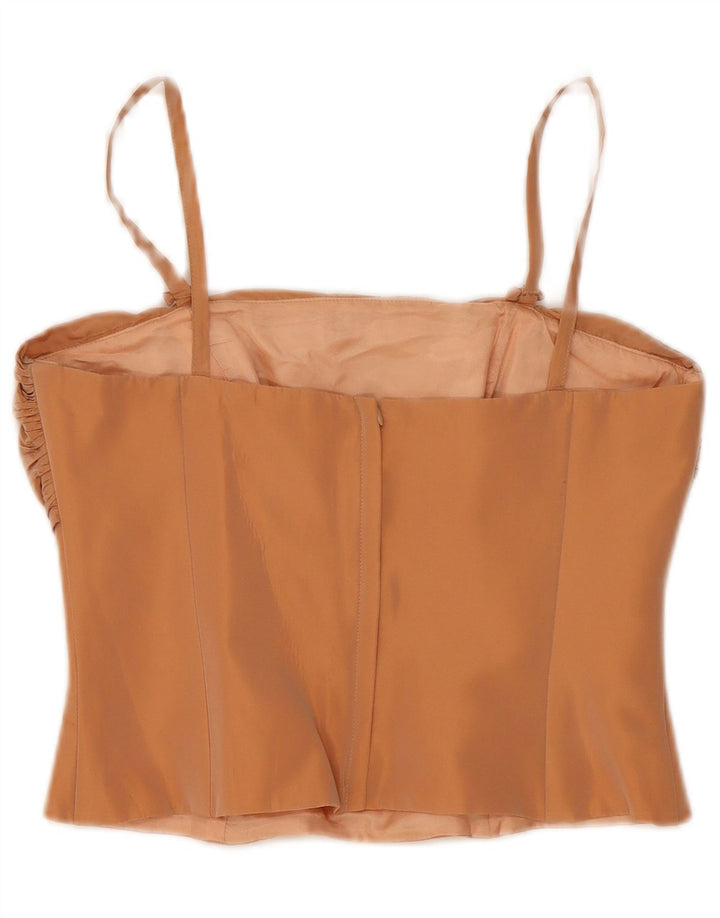 Set gonna vintage da donna in 2 pezzi IT 44 medio W28 acetato beige