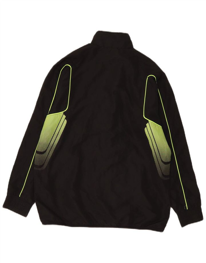 Giacca da tuta grafica da ragazzo Adidas 13-14 anni grande in poliestere nero