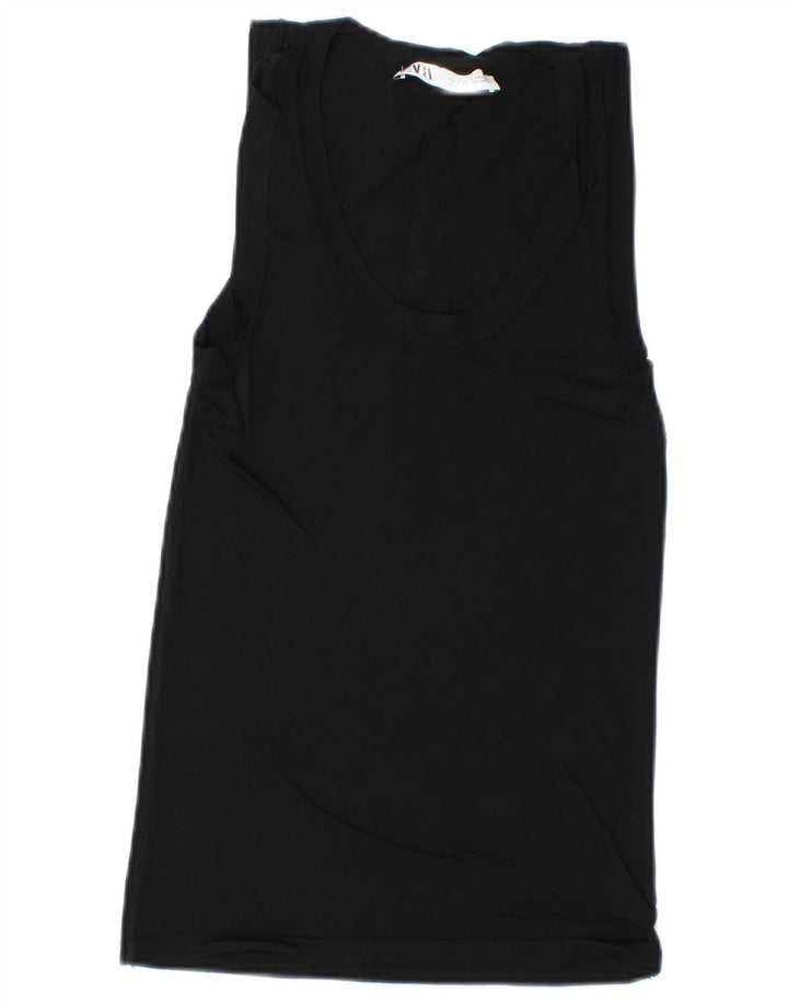 Canotta Zara da donna UK 8 piccola nera