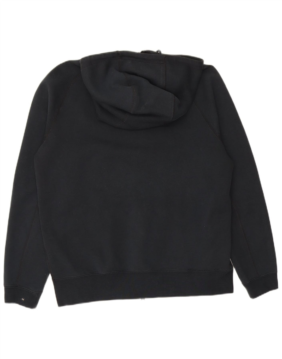 Felpa con cappuccio e zip Nike da uomo in cotone nero medio