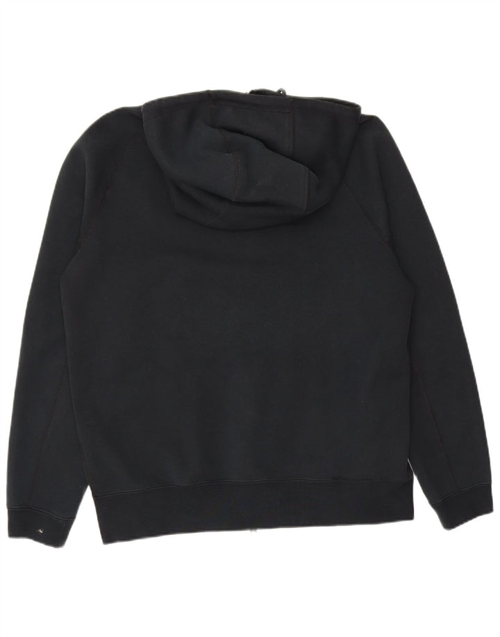 Felpa con cappuccio e zip Nike da uomo in cotone nero medio