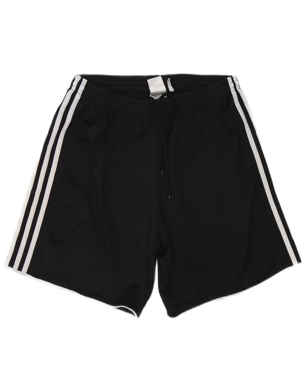 Pantaloncini sportivi Adidas Climacool da uomo grandi in poliestere nero