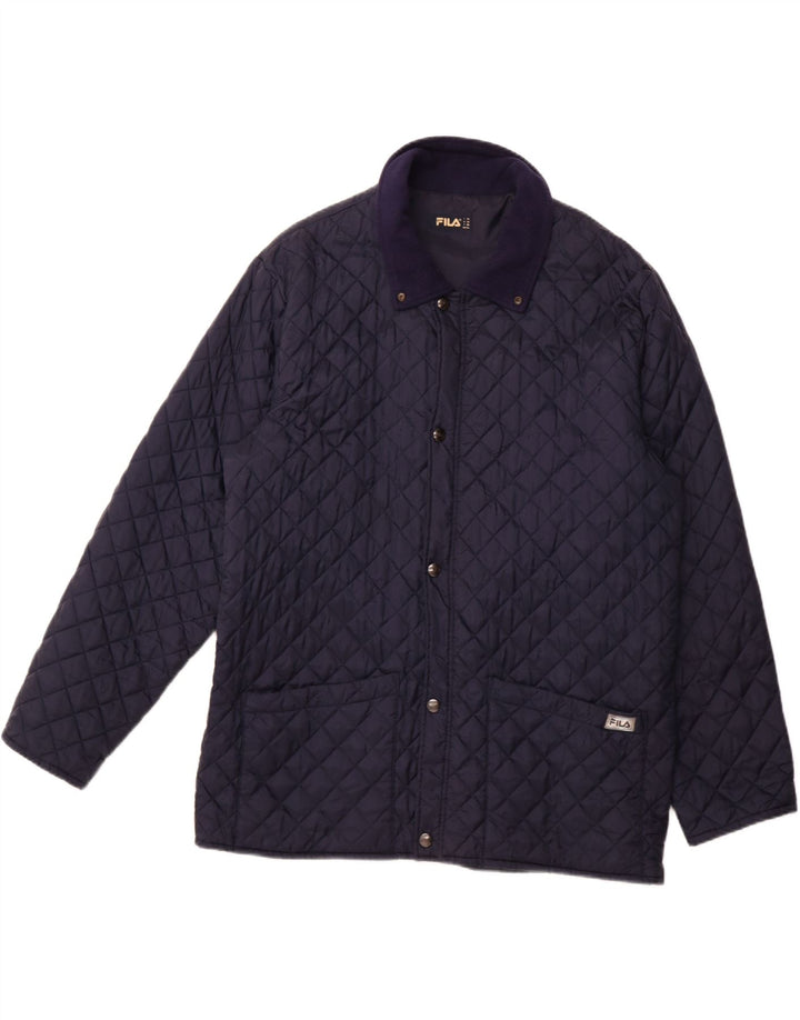 Giacca trapuntata da uomo FILA UK 44 2XL Poliammide blu navy