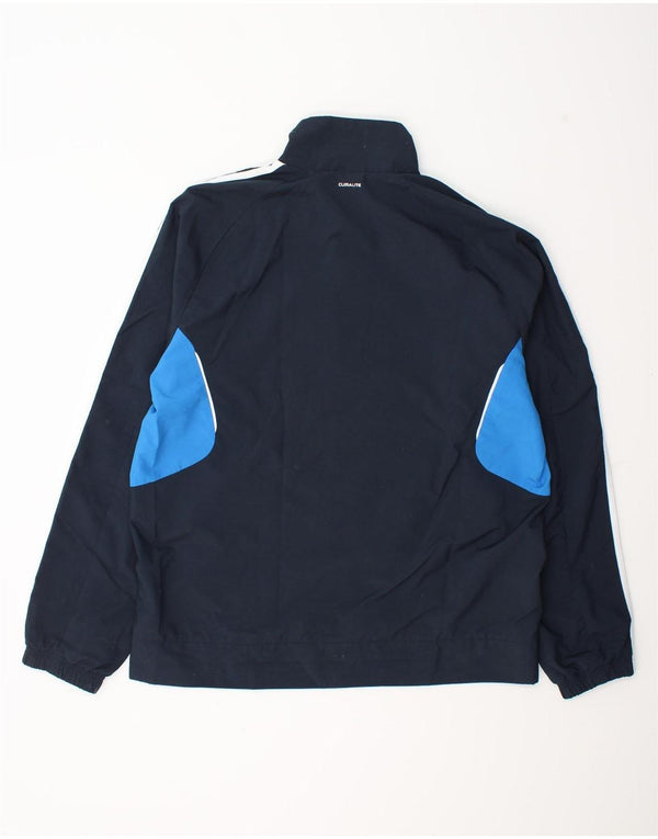 Giacca da uomo Adidas Climalite Top Jacket Large Blu Navy Colourblock