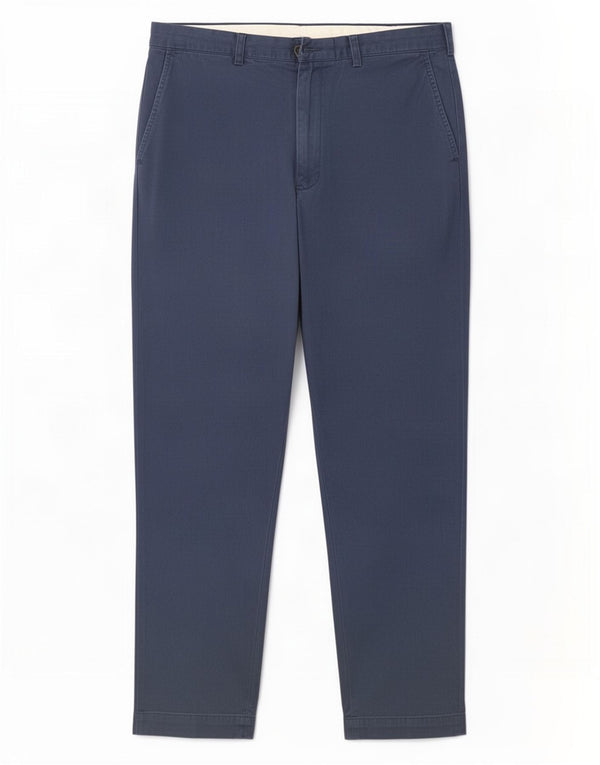 Pantaloni chino dritti da uomo Polo Ralph Lauren W36 L32 cotone blu navy