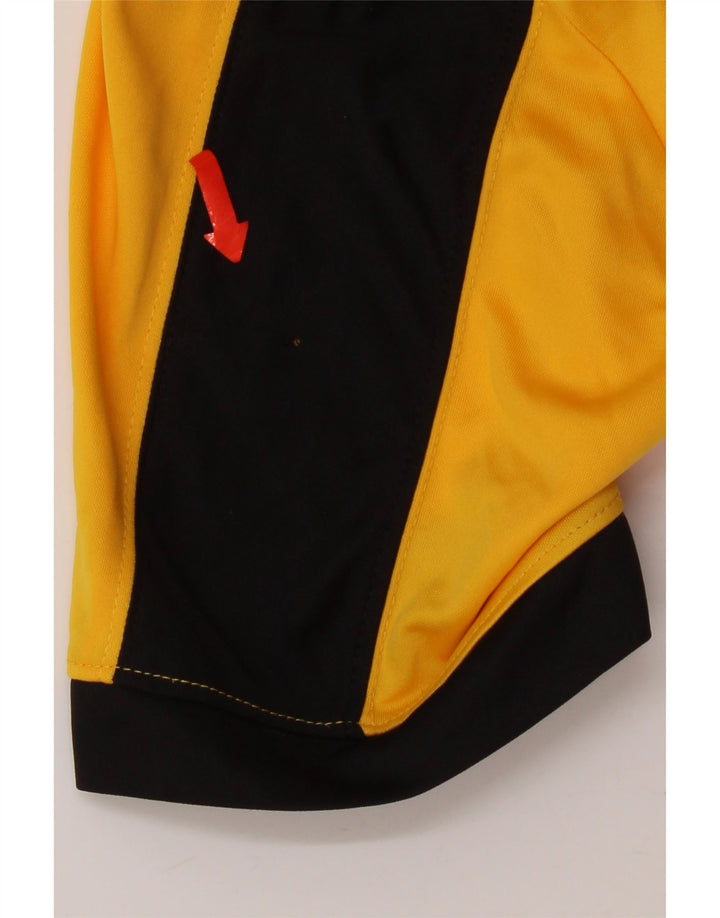 T-shirt Nike da uomo Dri Fit, top in poliestere color block giallo medio