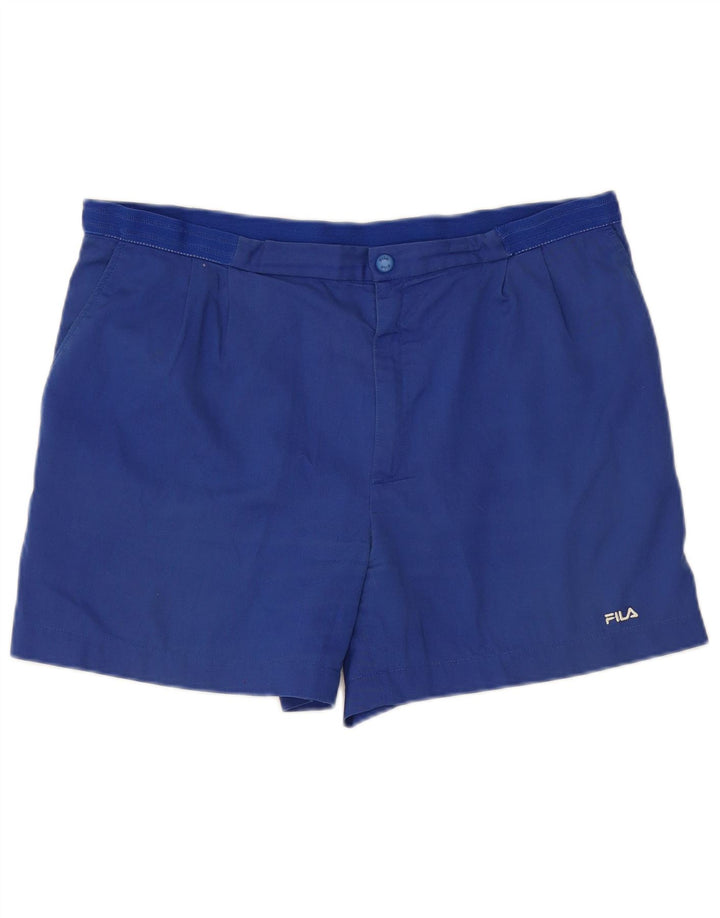 FILA Mens Chino Shorts IT 56 3XL W38  Blue