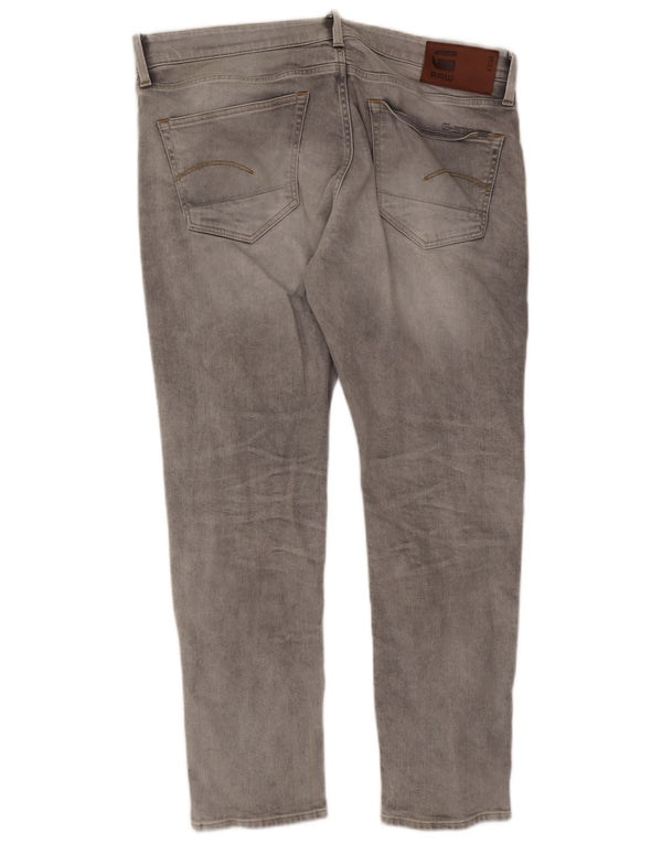 Jeans slim da uomo G-Star 3301 W36 L30 cotone grigio