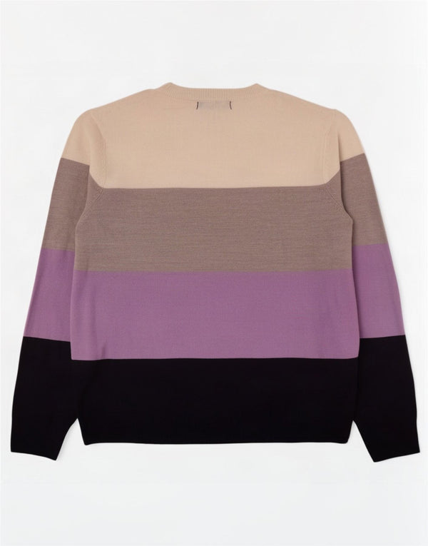 Maglione maglione con scollo a barca da donna Marks & Spencer UK 14 grande multicolore