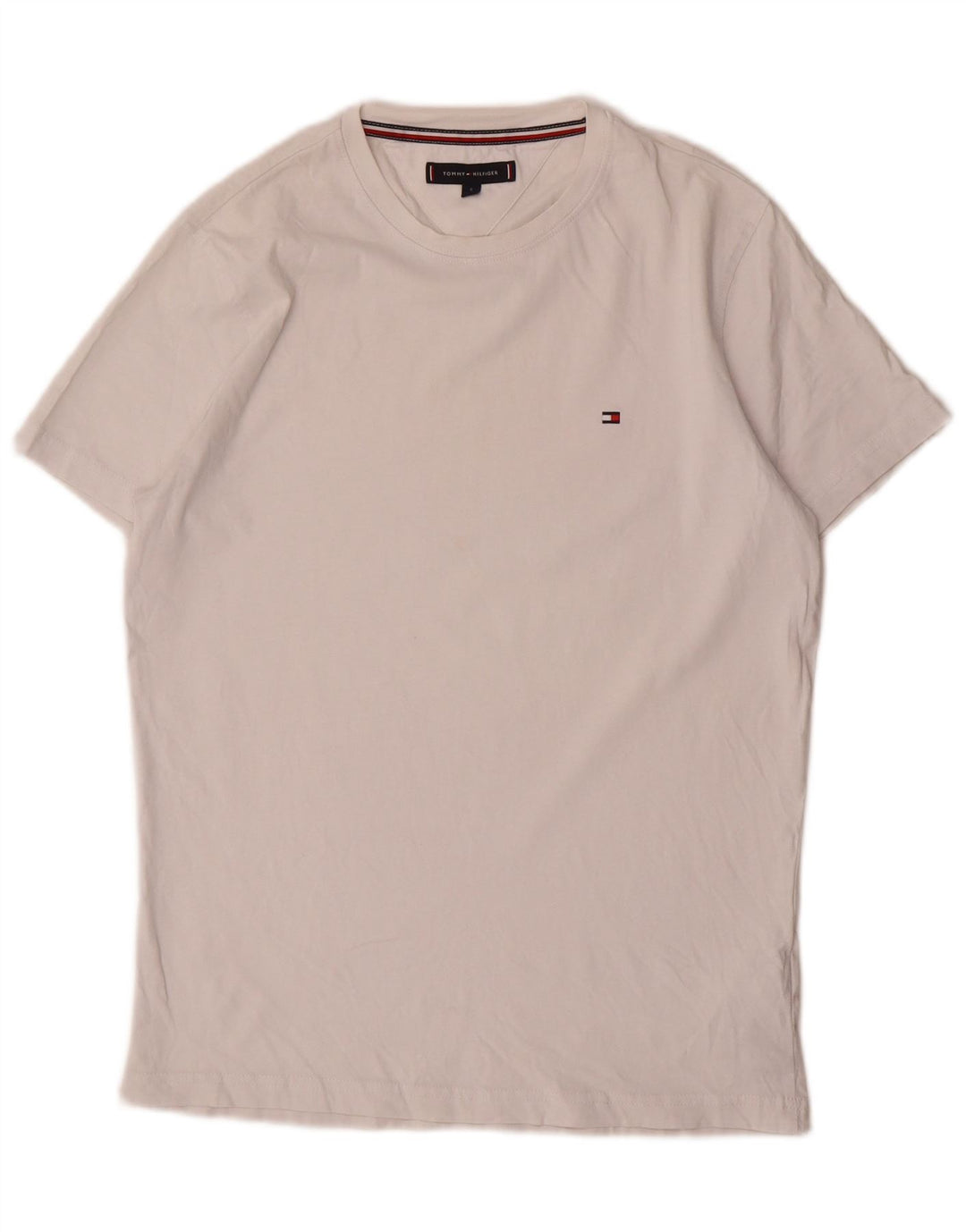T-shirt da uomo Tommy Hilfiger Top piccola in cotone bianco