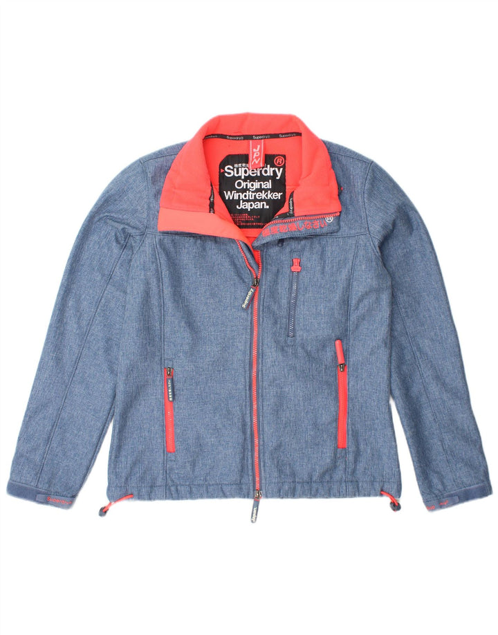 Giacca a vento Windtrekker da donna SUPERDRY UK 14 Poliestere blu medio