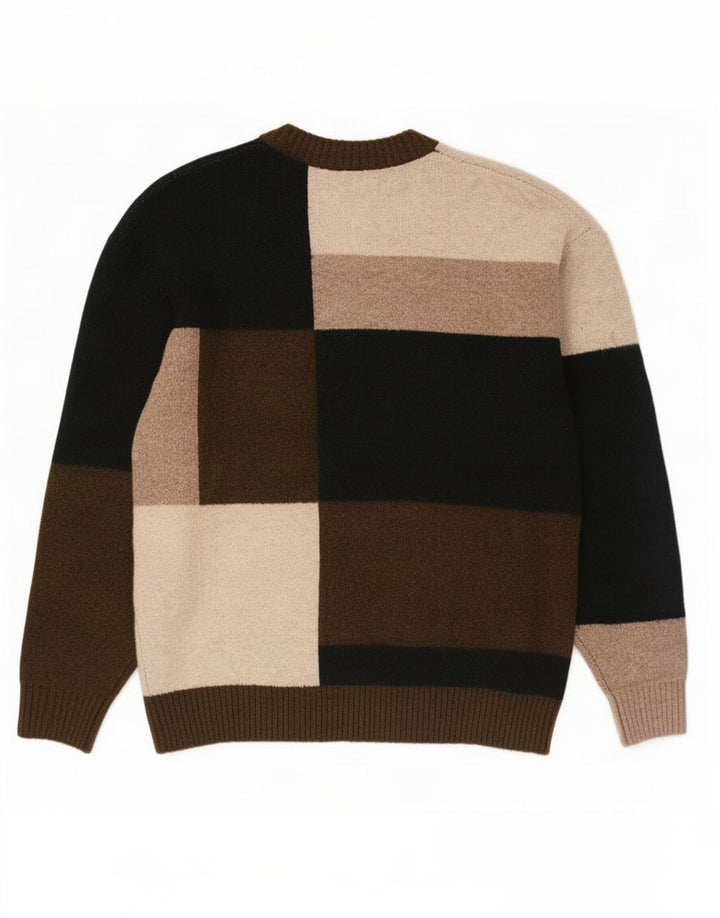 Maglione maglione girocollo da uomo Zara color block medio multicolore