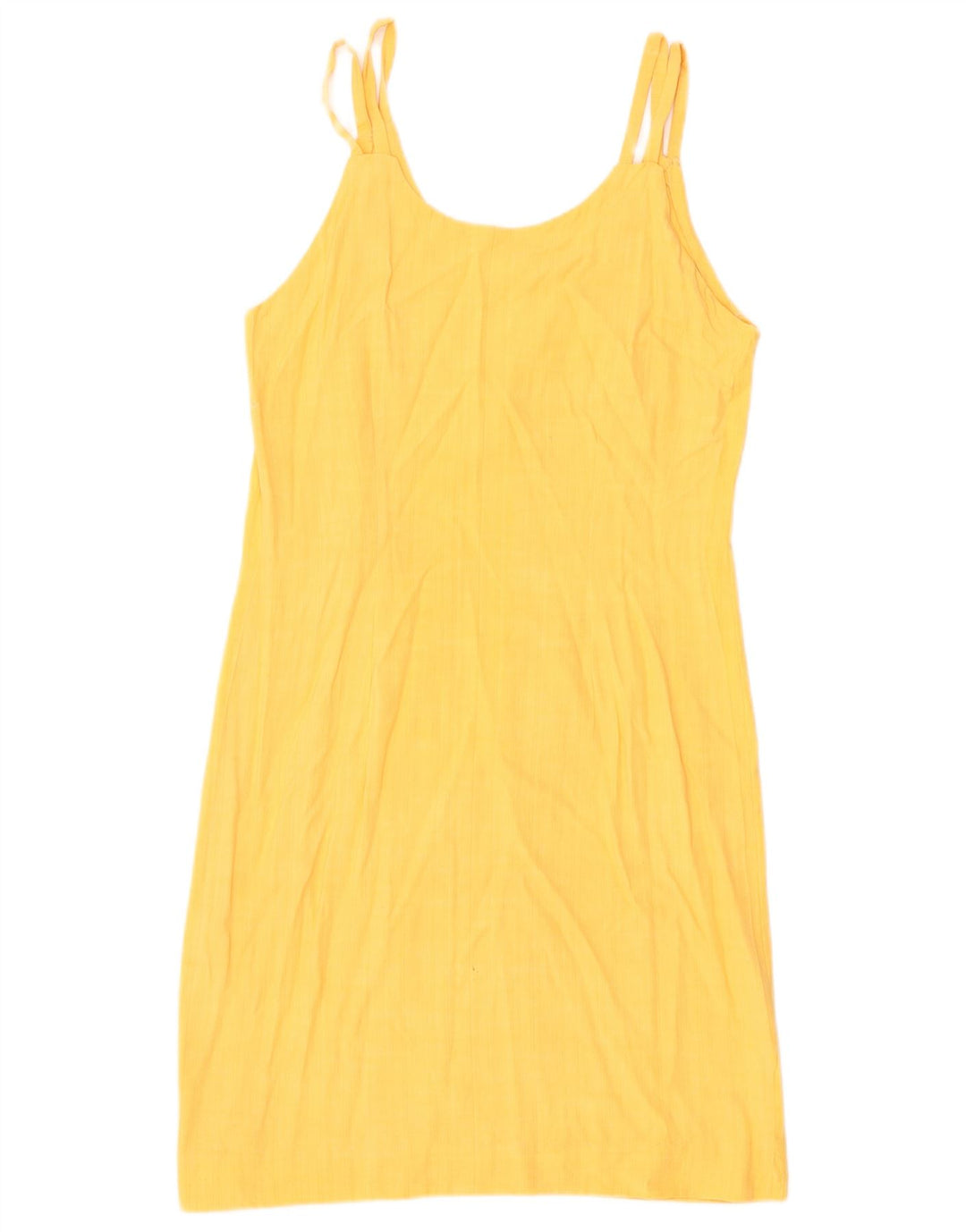 Prendisole vintage da donna UK 12 giallo medio