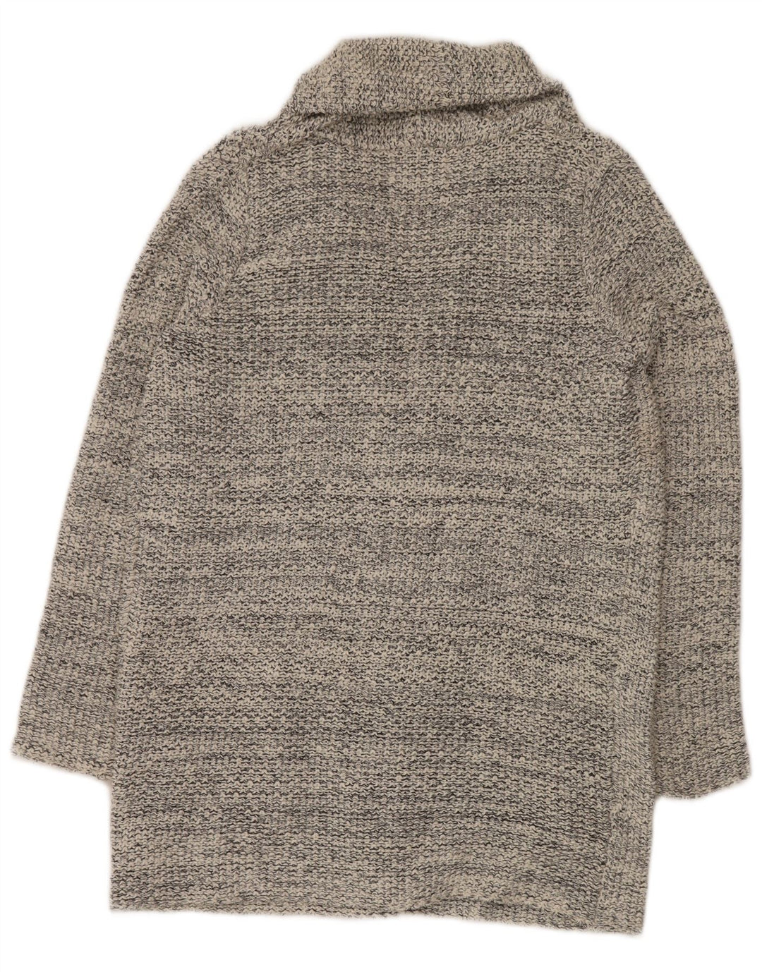Maglione cardigan aperto da donna Zara UK 14 Grigio medio screziato
