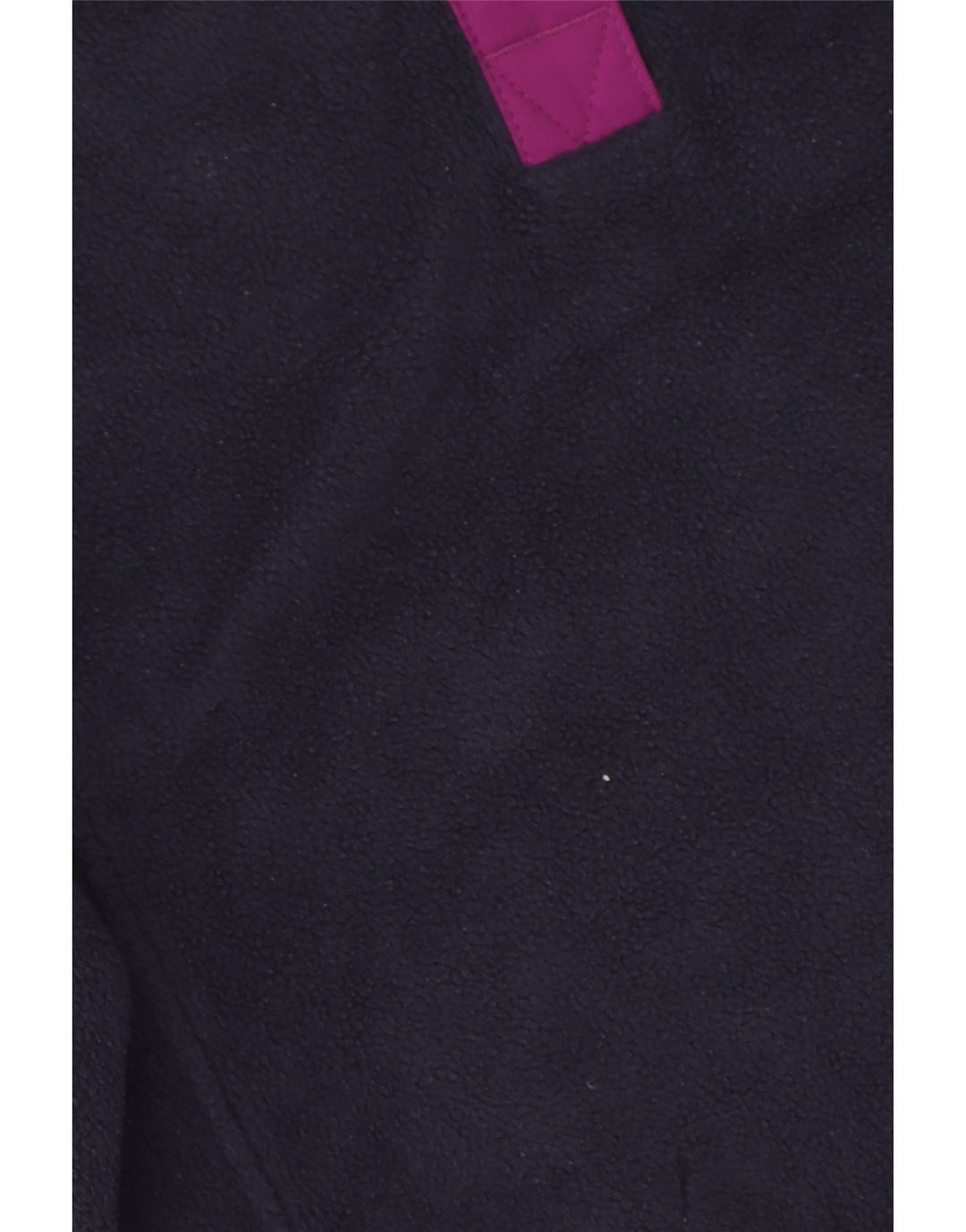 Maglione in pile da donna Columbia con collo a bottoni UK 16 grande poliestere blu navy