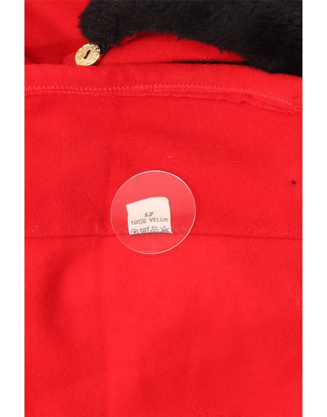 Cappotto poncho vintage da donna, taglia unica, rosso