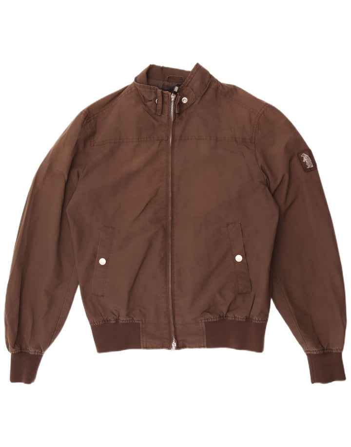 Giubbotto bomber da uomo Refrigue UK 40 grande nylon marrone