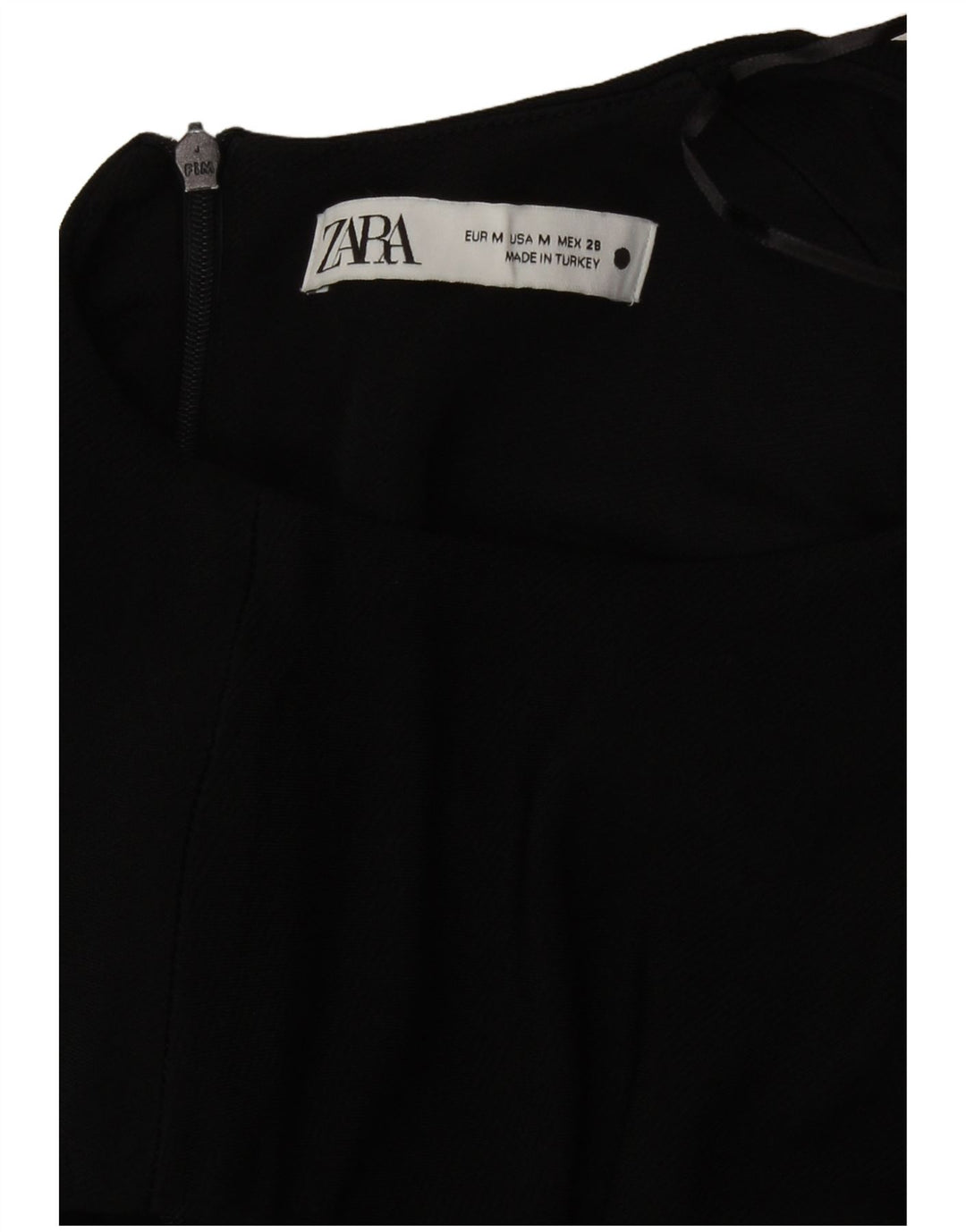 Abito lungo senza maniche da donna Zara UK 12 viscosa nera media