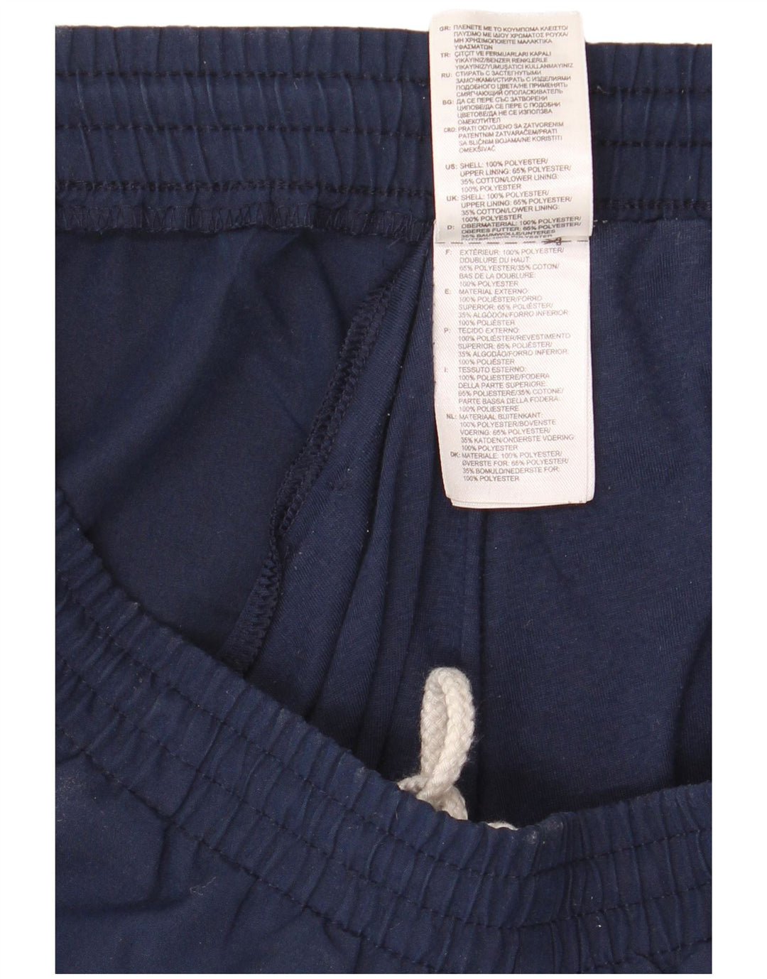 Pantaloni da tuta da uomo Adidas Joggers grandi in poliestere blu navy