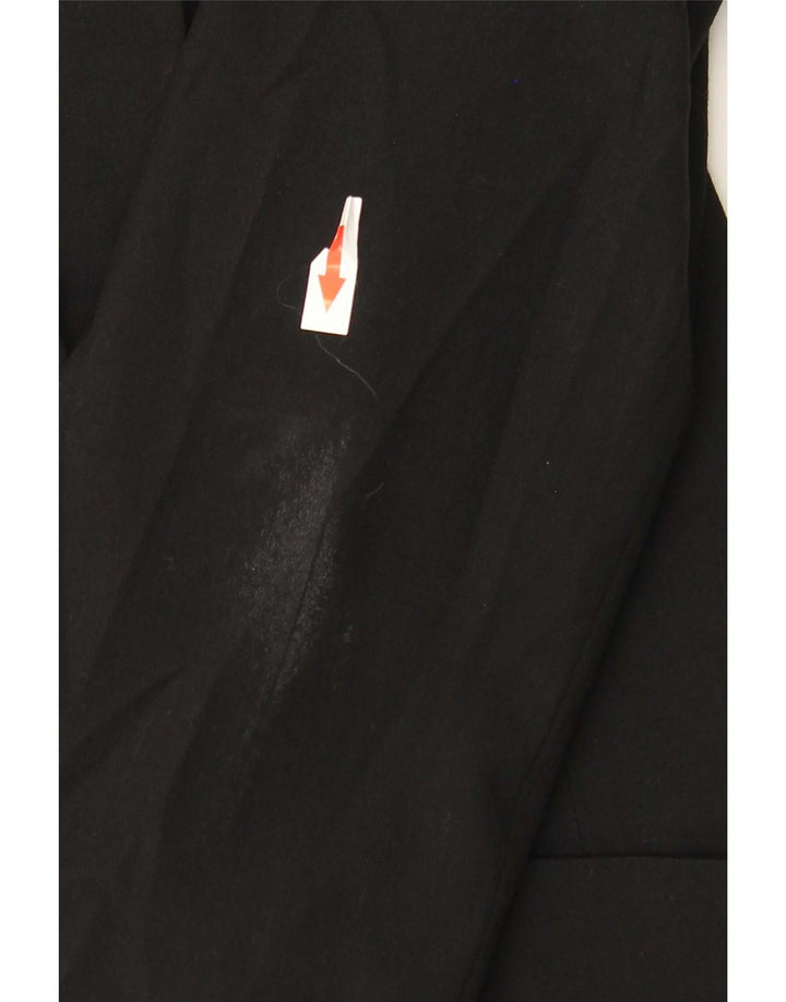 Giacca blazer a 1 bottone da donna Zara UK 12 poliestere nero medio