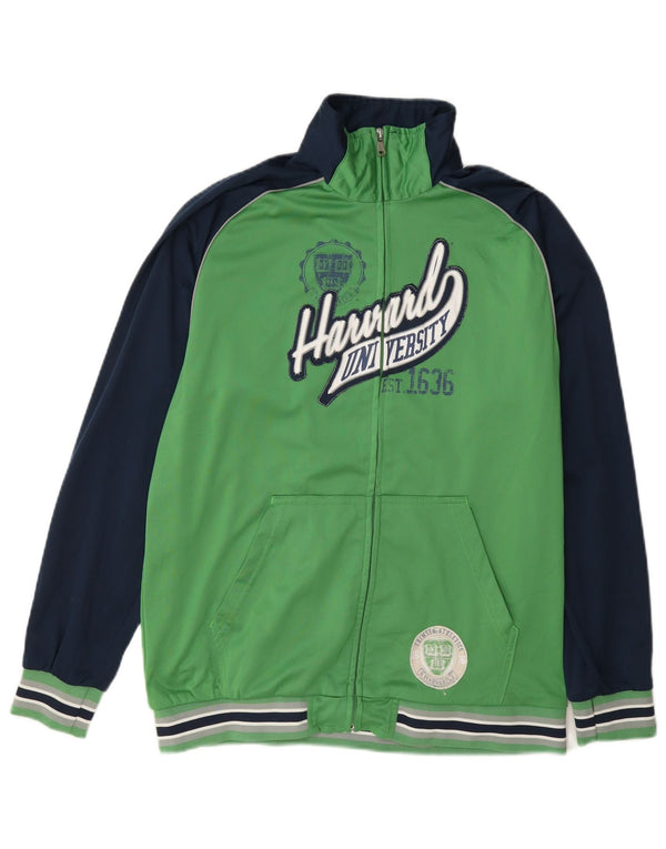 Giacca da tuta Champion da ragazzo dell'Università di Harvard 13-14 anni XL Verde