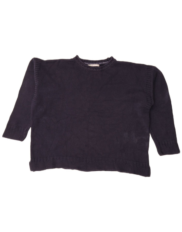 Maglione maglione a collo alto da donna Marks & Spencer UK 18 XL Blu navy
