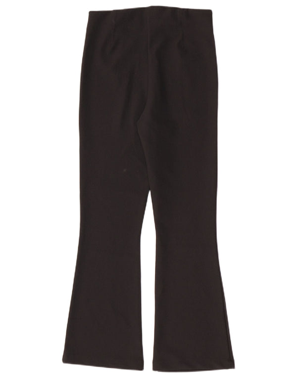Leggings svasati da donna Zara UK 12 poliestere nero medio