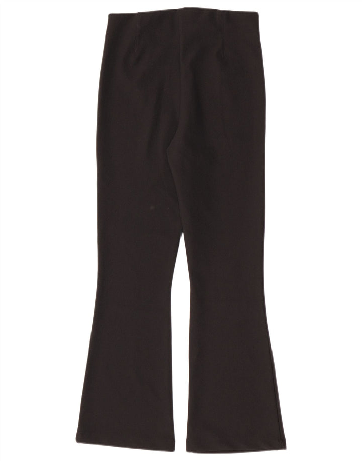 Leggings svasati da donna Zara UK 12 poliestere nero medio