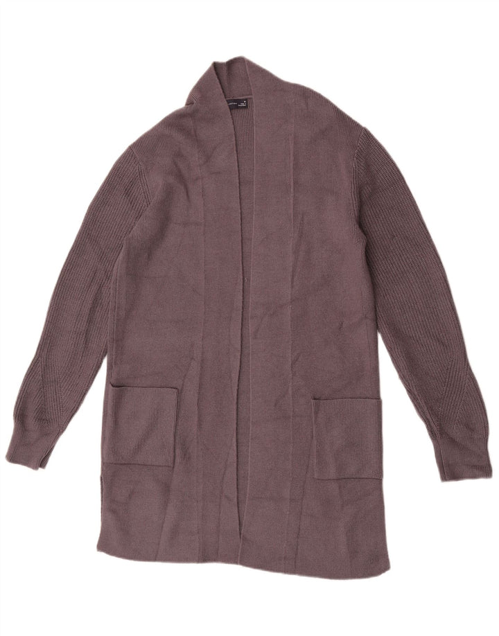 Maglione cardigan lungo da donna Marks & Spencer UK 10 piccolo viola