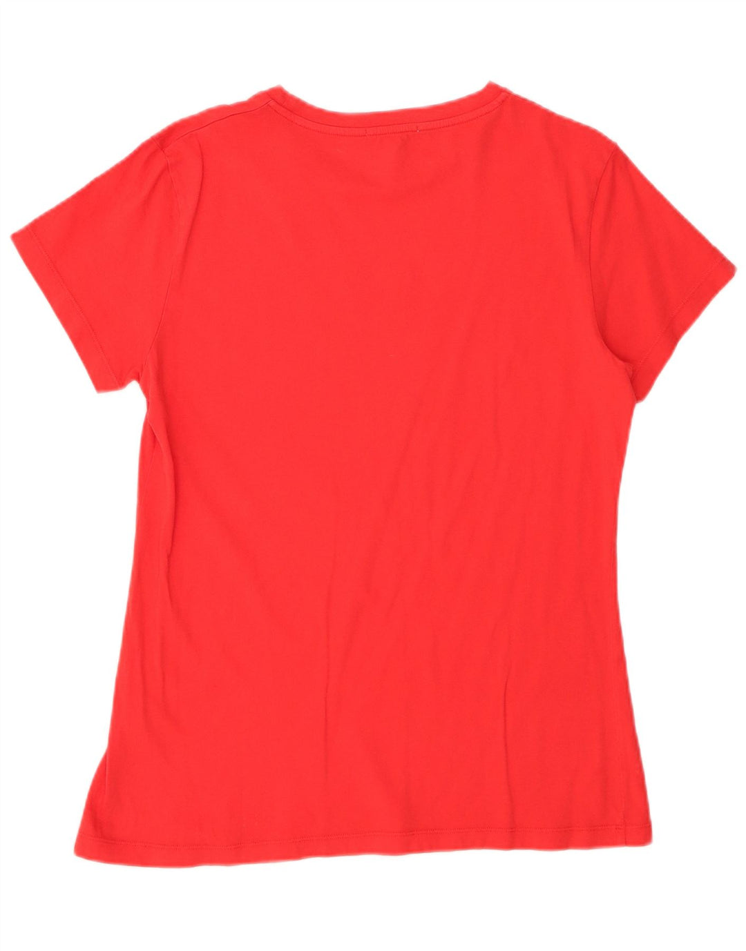 T-shirt grafica da donna Barbour Top UK 16 grande cotone rosso