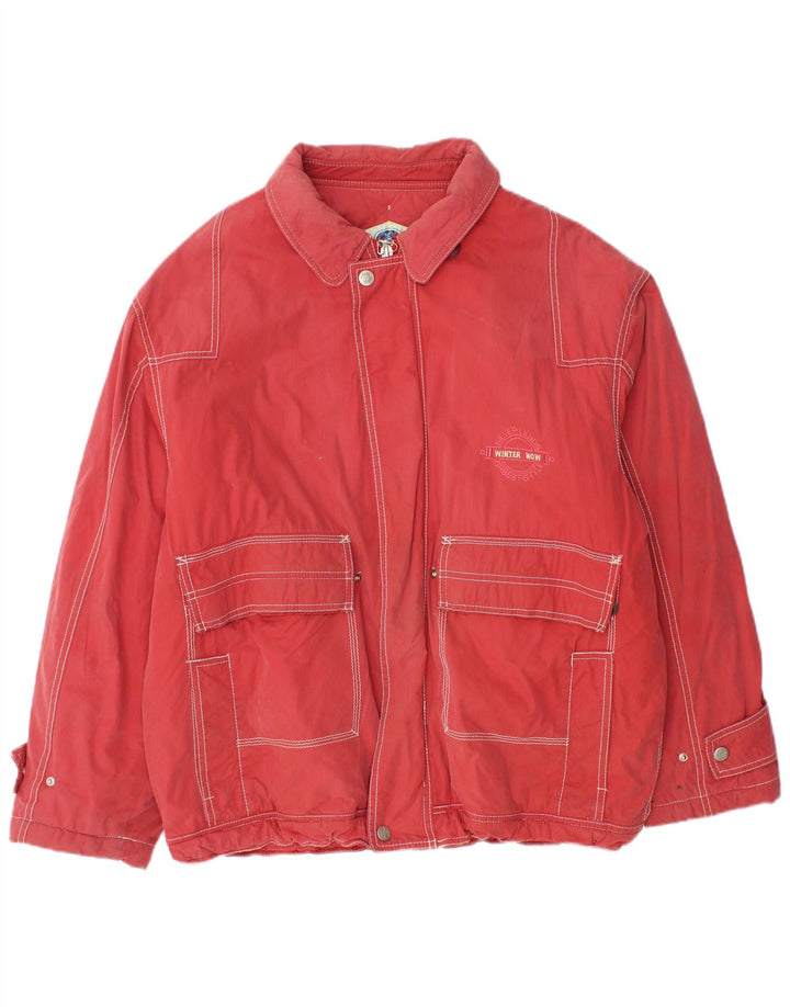 Giacca a vento vintage da uomo UK 42 XL rossa