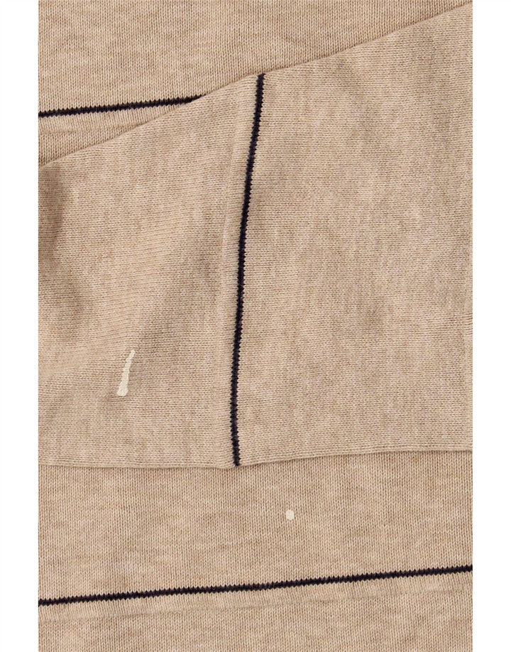 Maglione maglione girocollo da uomo Marks & Spencer blu Harbour beige medio