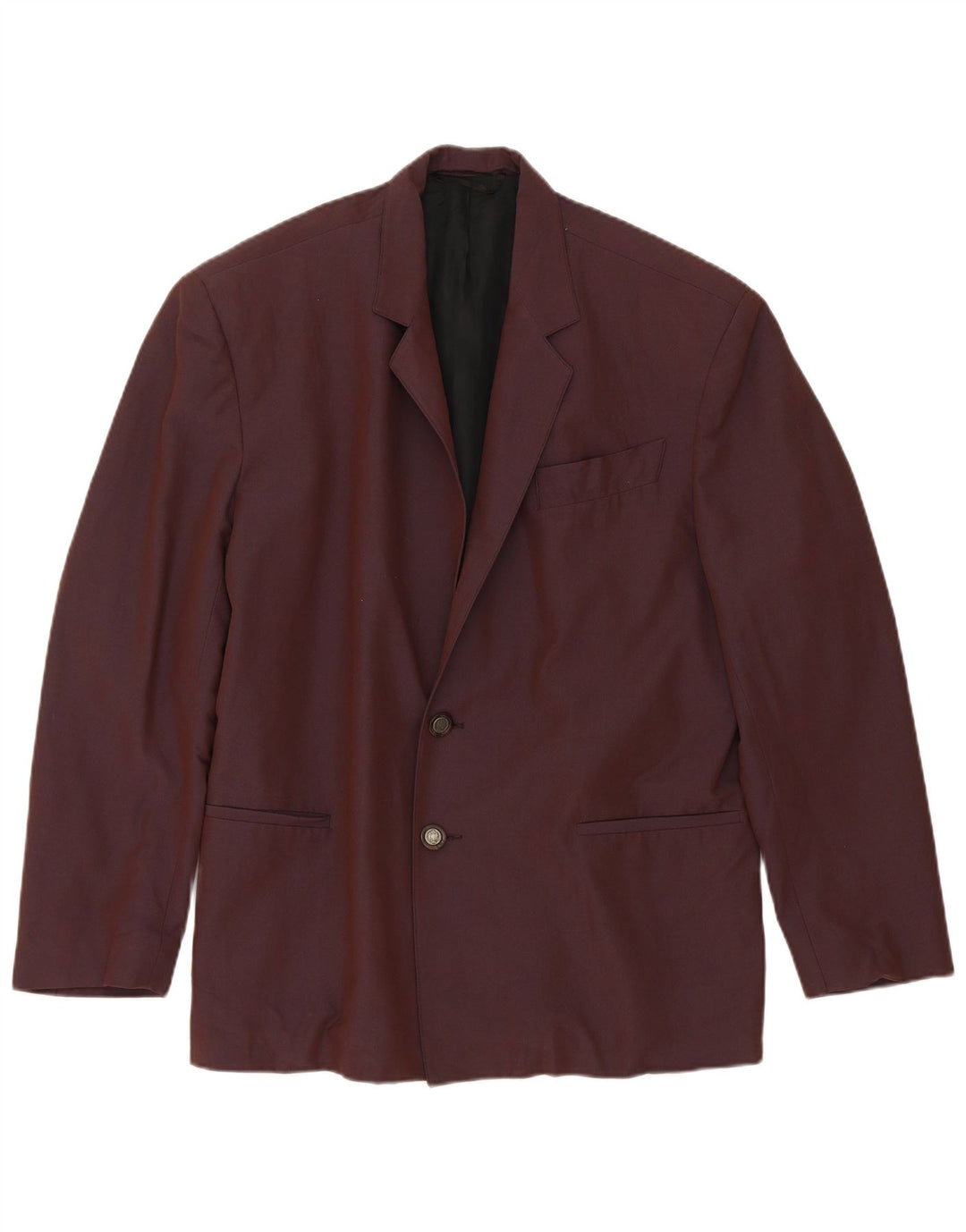 Giacca blazer vintage da uomo a 2 bottoni IT 48 Borgogna media