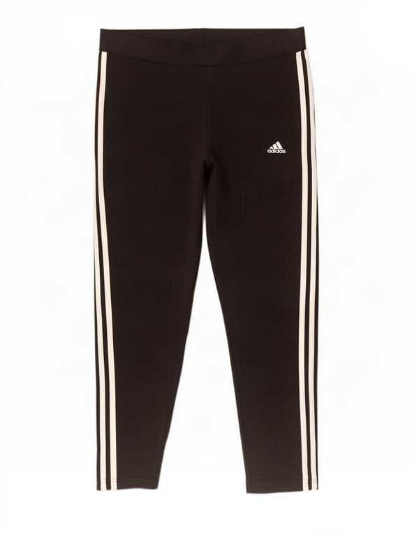 Leggings Adidas Donna UK 20/22 XL Cotone Nero
