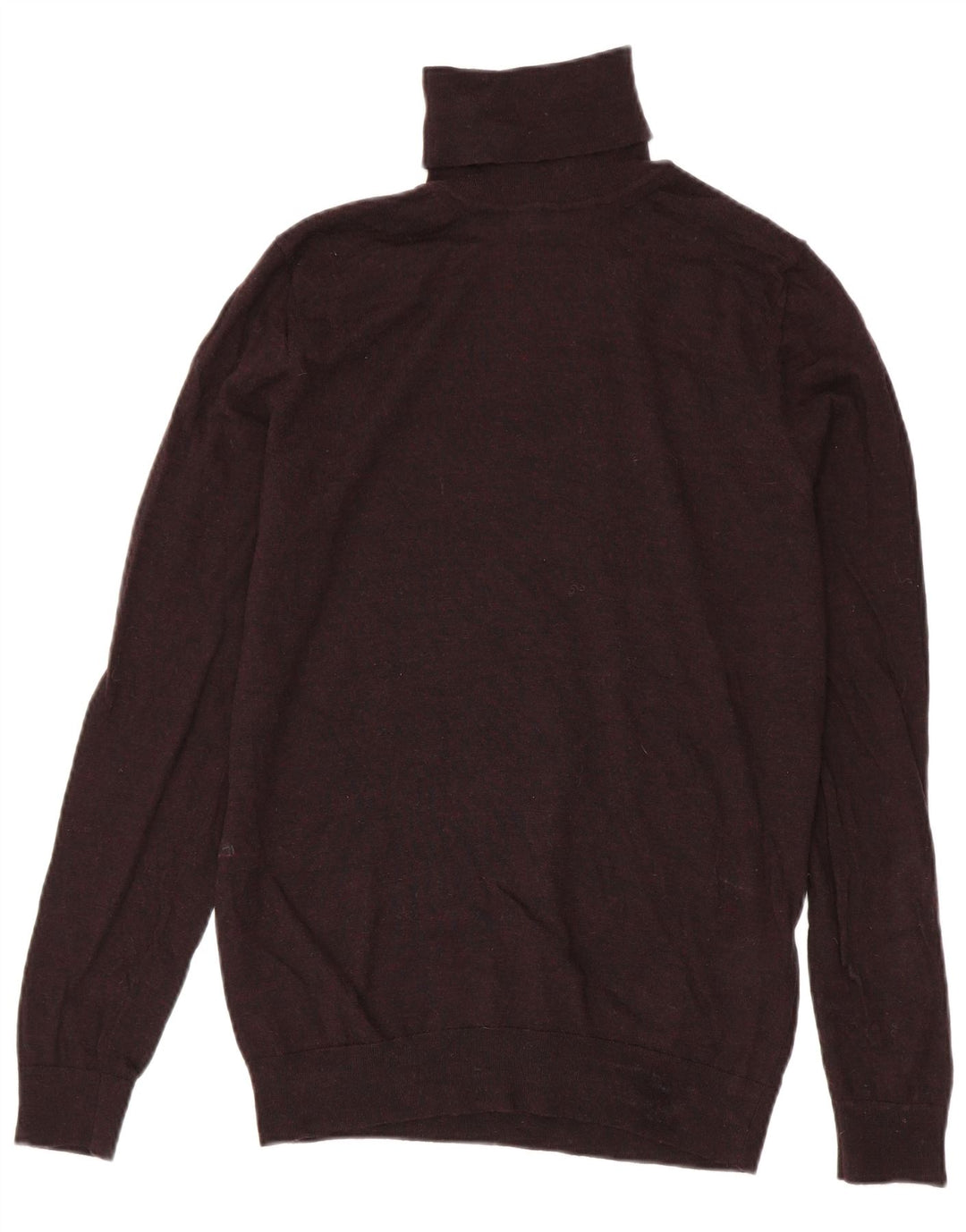 Maglione da uomo Reiss a collo alto in lana bordeaux media