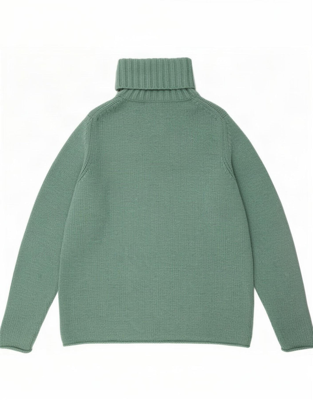 Maglione maglione a collo alto da donna Boden UK 14 grande lana verde