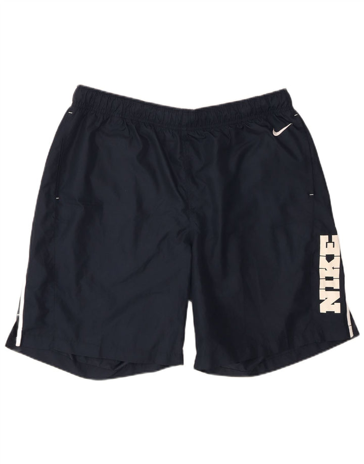 Pantaloncini sportivi Nike da uomo con grafica XL blu navy in poliestere