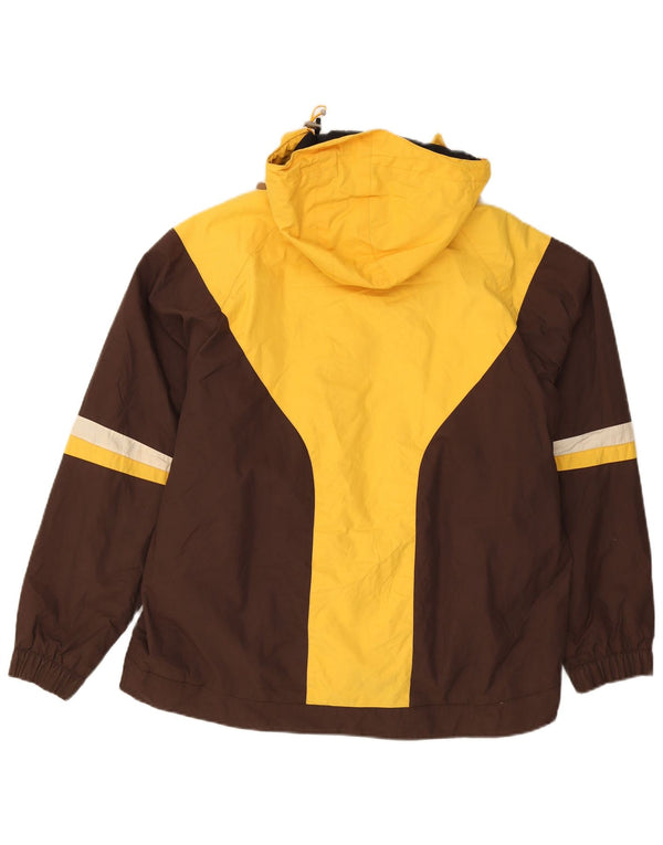 Giacca a vento con cappuccio da uomo Billabong UK 40 Large Marrone Colorblock