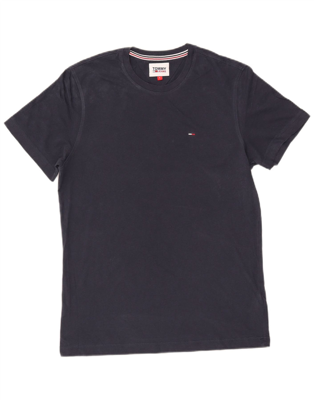 T-shirt da uomo Tommy Hilfiger Top Small in cotone blu navy