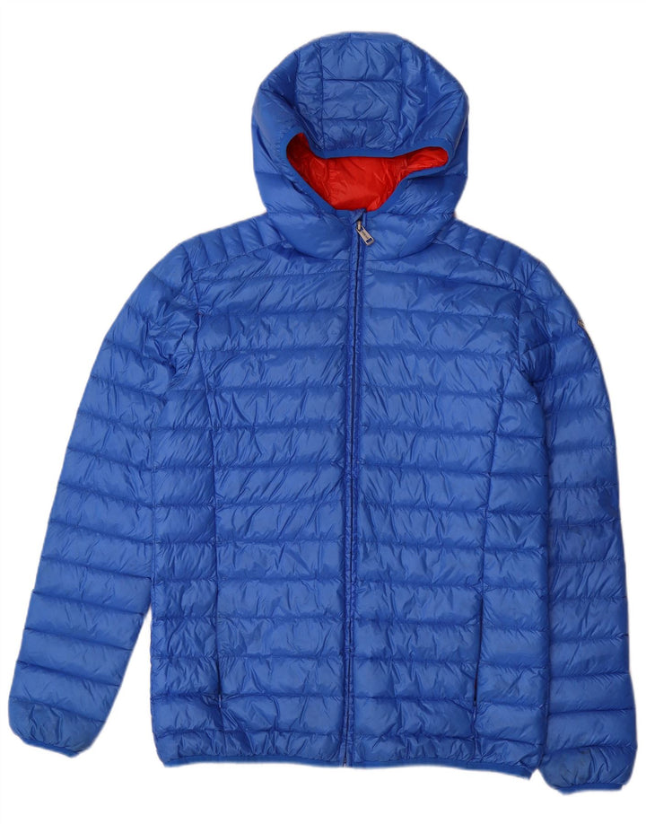 Giubbotto Imbottito con Cappuccio GUESS Bambino 15-16 Anni Blu in Poliammide