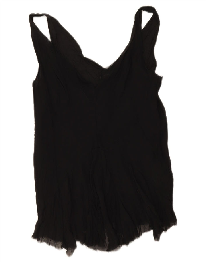Canotta corta da donna Penny Black UK 10 piccola seta nera