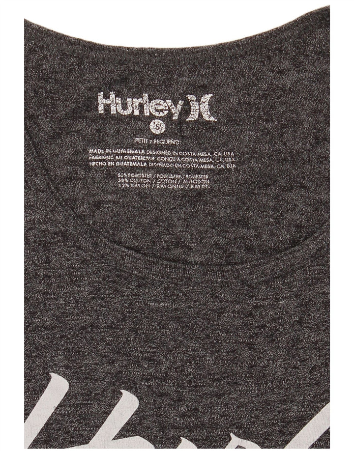 Hurley Mens Petit Graphic Vest Top Small Grey Flecked Polyester