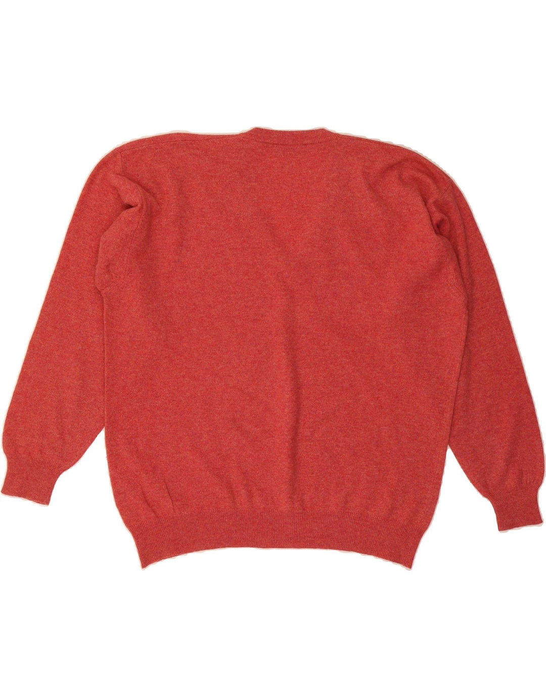BIAGIOTTI Mens V-Neck Jumper Sweater IT 56 2XL Red Wool Vintage Biagiotti and Second-Hand Biagiotti from Messina Hembry 