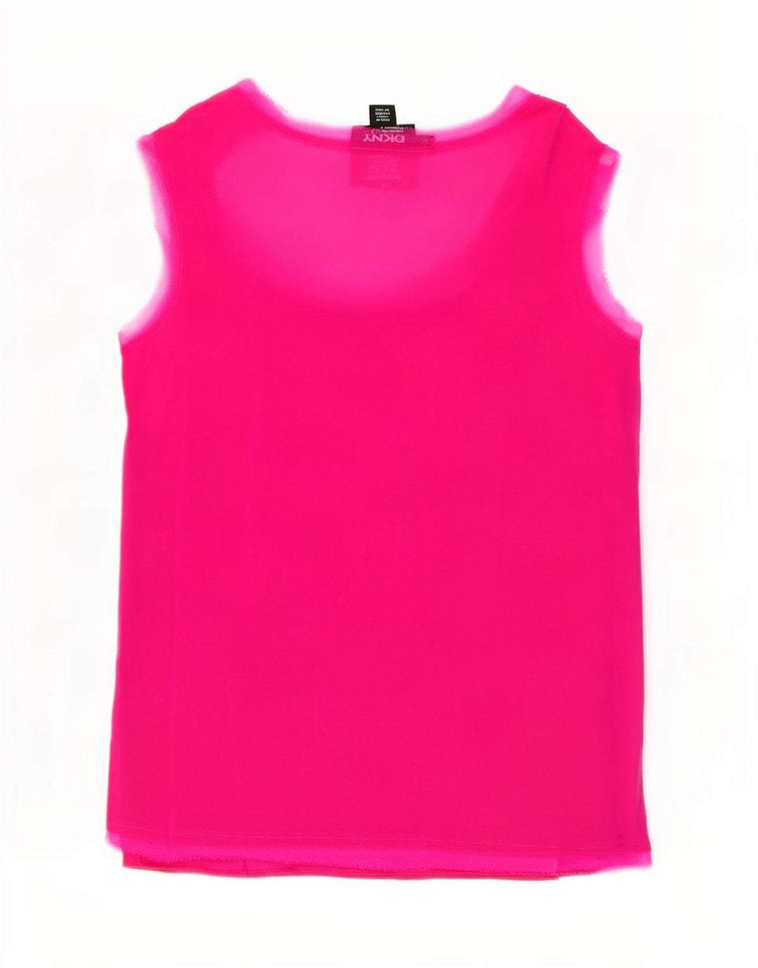 Camicetta senza maniche da donna Dkny Top UK 10 piccola seta rosa
