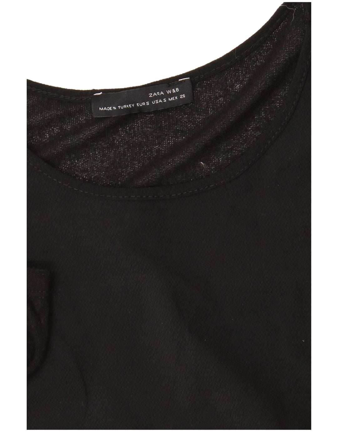 Vestito lungo a maniche lunghe da donna Zara UK 10 piccolo nero