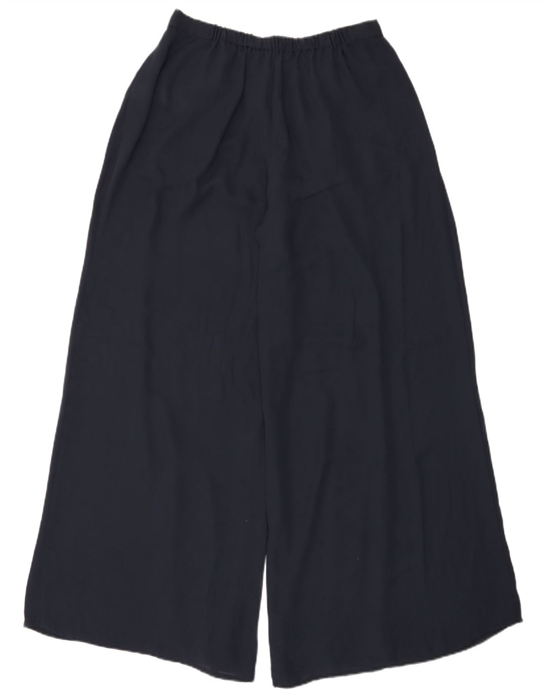 Pantaloni casual da donna a gamba larga ZARA Large W32 L31 poliestere blu navy